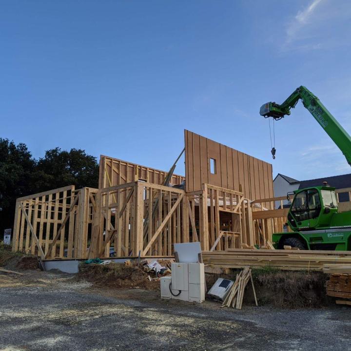 Réalisation de maison ossature bois Vannes